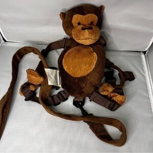 Goldbug Brown Monkey Child Toddler Safety Harness & Leash Backpack